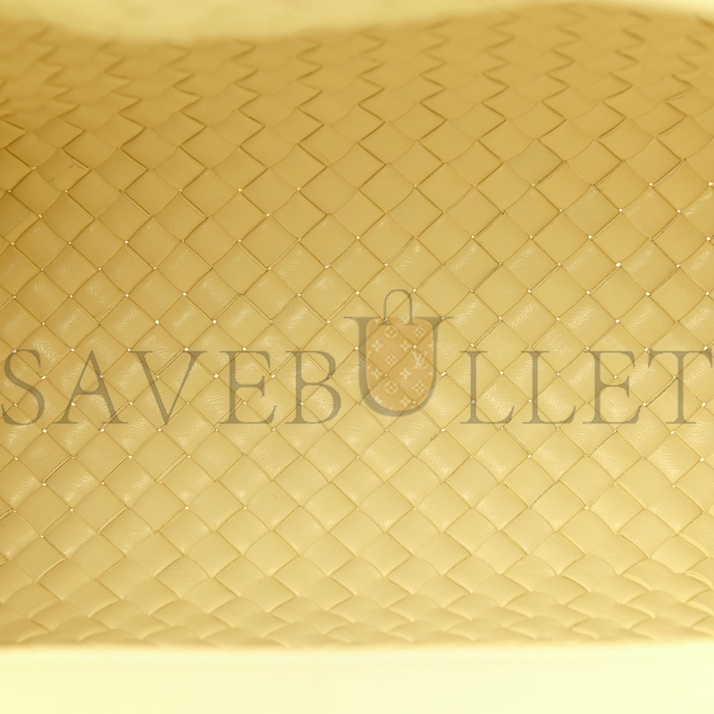 BOTTEGA VENETA NAPPA INTRECCIATO SMALL PADDED THE HANDLE TOTE ZEST WASHED  (36*28*13cm)